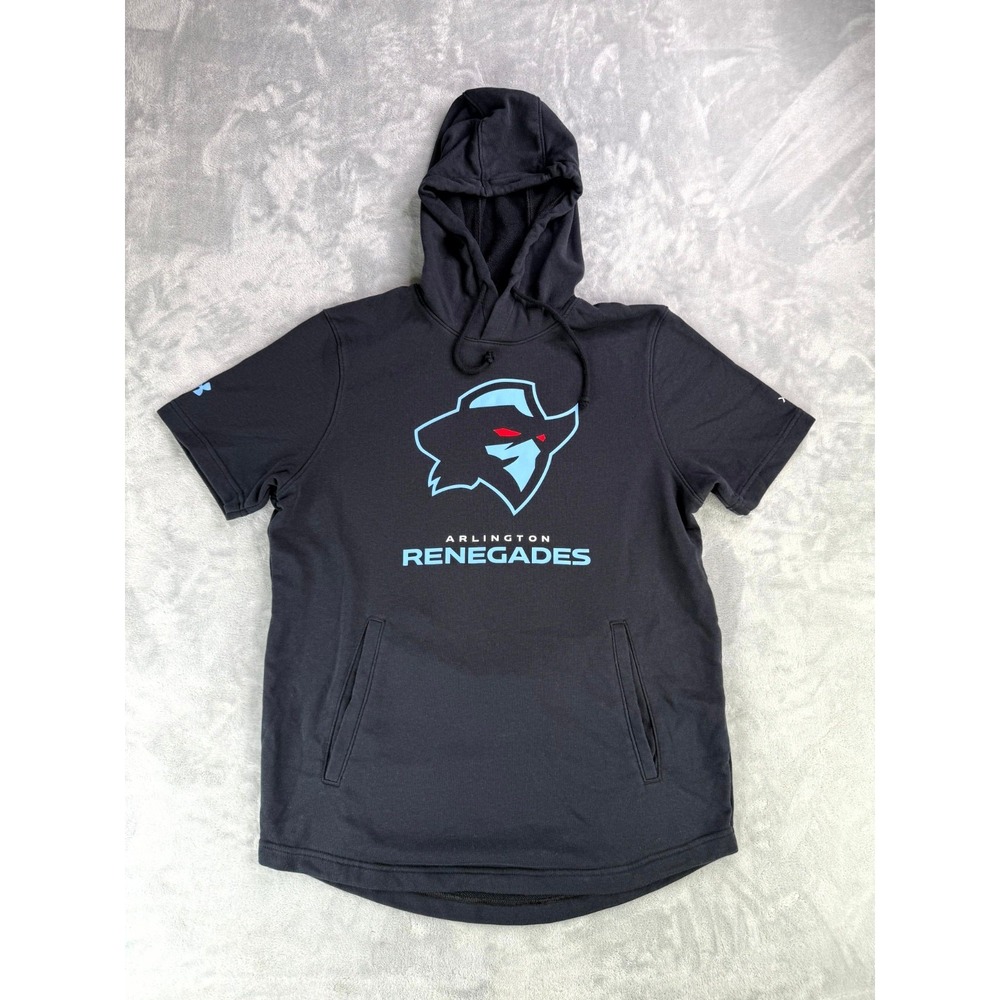 Arlington Dallas Renegades Hoodie Mens Medium Black Under Armour UFL Football